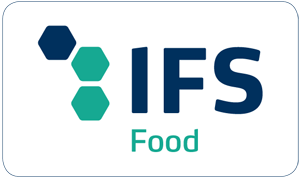 IFS Food Logo Der IFS Food überprüft Produkte und deren Produktionsprozesse, um die Fähigkeit eines Lebensmittelherstellers zu bewerten